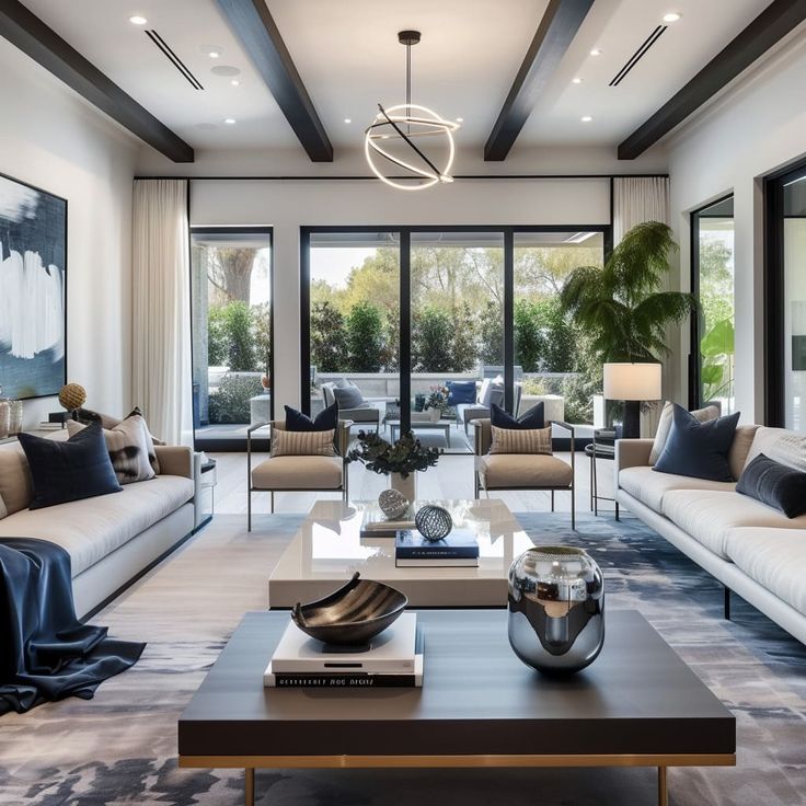 modern living room aesthetics and function in home design